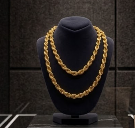 22K Gold Rope Chain 45g